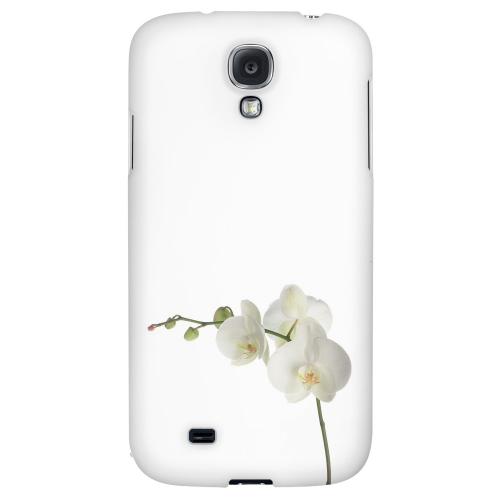 Simple White Orchid - Geeks Designer Line Floral Series Hard Back Case for Samsung Galaxy S4