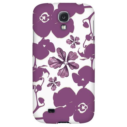 Purple Orchids - Geeks Designer Line Floral Series Hard Back Case for Samsung Galaxy S4 Purple Orchids - Geeks Designer Line Floral Series Hard Back Case for Samsung Galaxy S4