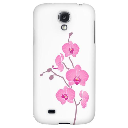 Pink Minimal Orchid Art - Geeks Designer Line Floral Series Hard Back Case for Samsung Galaxy S4