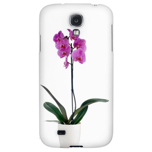 Hot Pink Orchid Plant - Geeks Designer Line Floral Series Hard Back Case for Samsung Galaxy S4