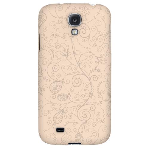 Floral 1 Linen - Geeks Designer Line Pantone Color Series Hard Back Case for Samsung Galaxy S4