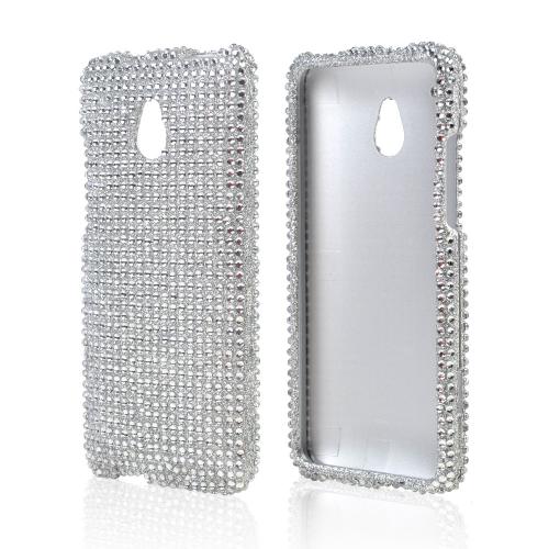 Silver Bling Hard Case for HTC One Mini