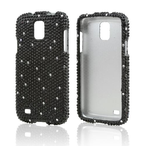 Black Gems Bling Hard Case for Samsung Galaxy S4 Active