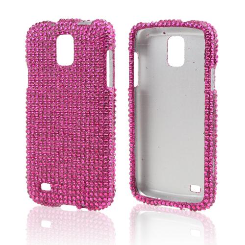 Hot Pink Gems Bling Hard Case for Samsung Galaxy S4 Active