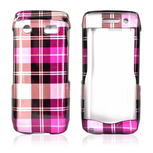 Blackberry Pearl 3G 9100/9105 Hard Case - Plaid Pattern of Hot Pink, Brown, Pink Blackberry Pearl 3G 9100/9105 Hard Case - Plaid Pattern of Hot Pink, Brown, Pink