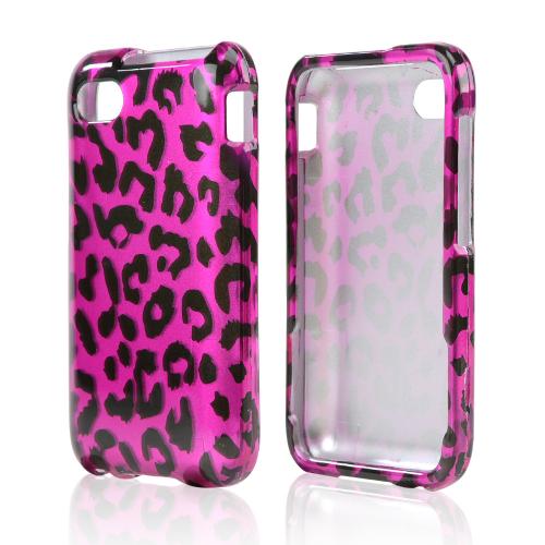 Black Leopard on Hot Pink Hard Case for Blackberry Q5