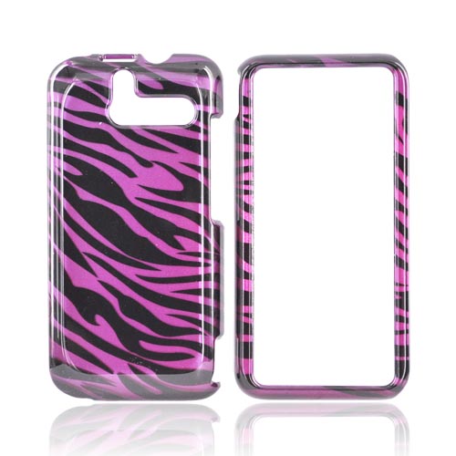 HTC Arrive Hard Case - Purple Zebra on Black