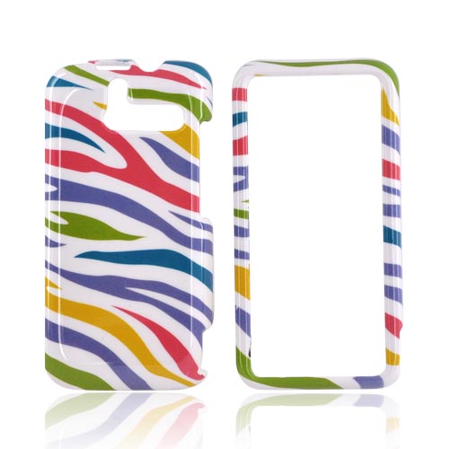 HTC Arrive Hard Case - Rainbow Zebra on White