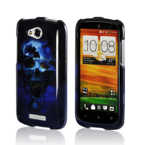 Blue Skull Hard Case for HTC One VX