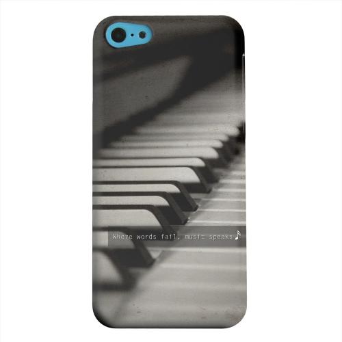 Geeks Designer Line (GDL) Apple iPhone 5C Matte Hard Back Cover - Music Speaks Geeks Designer Line (GDL) Apple iPhone 5C Matte Hard Back Cover - Music Speaks