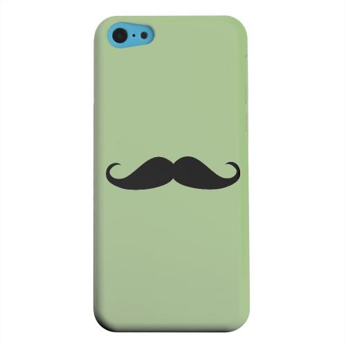Geeks Designer Line (GDL) Apple iPhone 5C Matte Hard Back Cover - Mustache Greenish Geeks Designer Line (GDL) Apple iPhone 5C Matte Hard Back Cover - Mustache Greenish