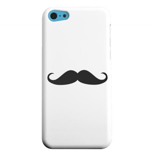 Geeks Designer Line (GDL) Apple iPhone 5C Matte Hard Back Cover - Mustache White Geeks Designer Line (GDL) Apple iPhone 5C Matte Hard Back Cover - Mustache White