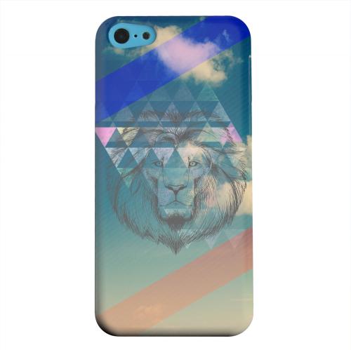 Geeks Designer Line (GDL) Apple iPhone 5C Matte Hard Back Cover - Majestic Lion in the Sky