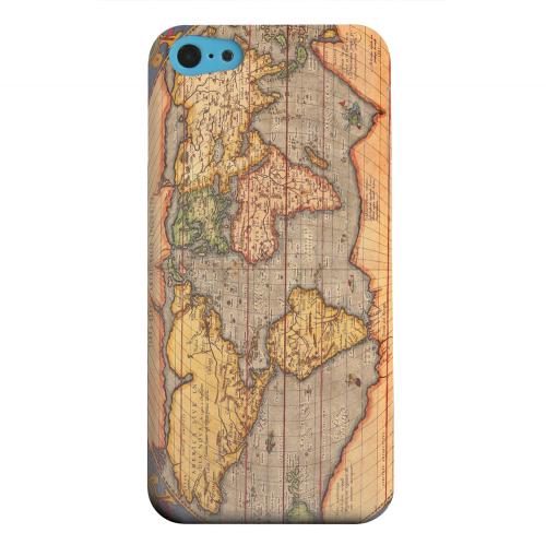 Geeks Designer Line (GDL) Apple iPhone 5C Matte Hard Back Cover - Ortelius World Map 1601