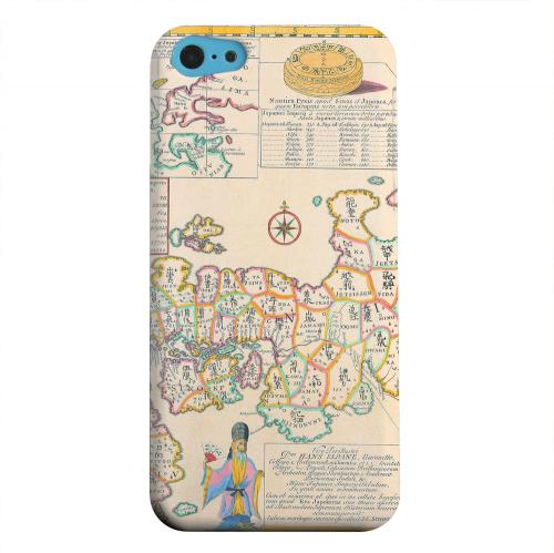Geeks Designer Line (GDL) Apple iPhone 5C Matte Hard Back Cover - Old Japanese Empire Map