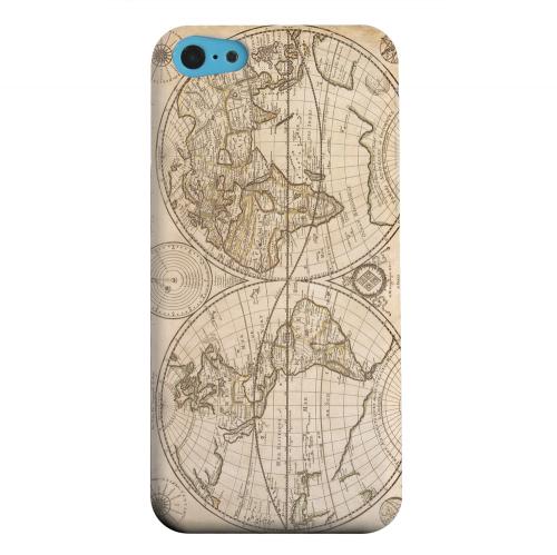 Geeks Designer Line (GDL) Apple iPhone 5C Matte Hard Back Cover - Carte Generale du Monde 1676