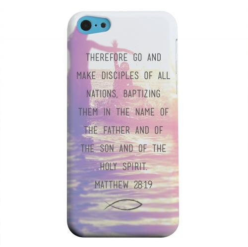 Geeks Designer Line (GDL) Apple iPhone 5C Matte Hard Back Cover - Matthew 28:19 Geeks Designer Line (GDL) Apple iPhone 5C Matte Hard Back Cover - Matthew 28:19