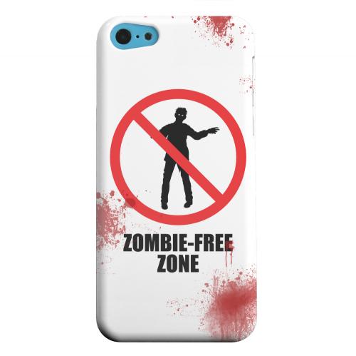 Geeks Designer Line (GDL) Apple iPhone 5C Matte Hard Back Cover - Zombie-Free Zone