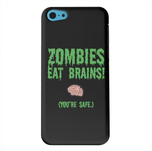Geeks Designer Line (GDL) Apple iPhone 5C Matte Hard Back Cover - Zombies Eat Brains