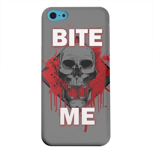Geeks Designer Line (GDL) Apple iPhone 5C Matte Hard Back Cover - Bite Me on Gray Geeks Designer Line (GDL) Apple iPhone 5C Matte Hard Back Cover - Bite Me on Gray