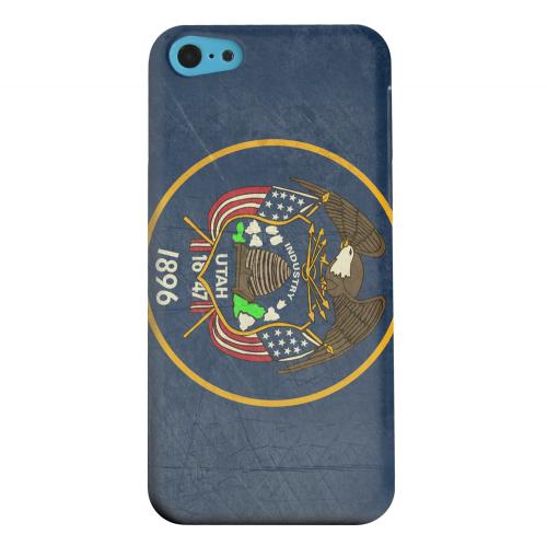 Geeks Designer Line (GDL) Apple iPhone 5C Matte Hard Back Cover - Grunge Utah Geeks Designer Line (GDL) Apple iPhone 5C Matte Hard Back Cover - Grunge Utah