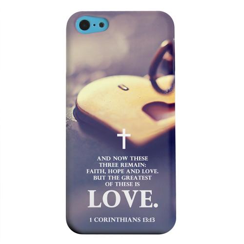 Geeks Designer Line (GDL) Apple iPhone 5C Matte Hard Back Cover - Corinthians 13:13