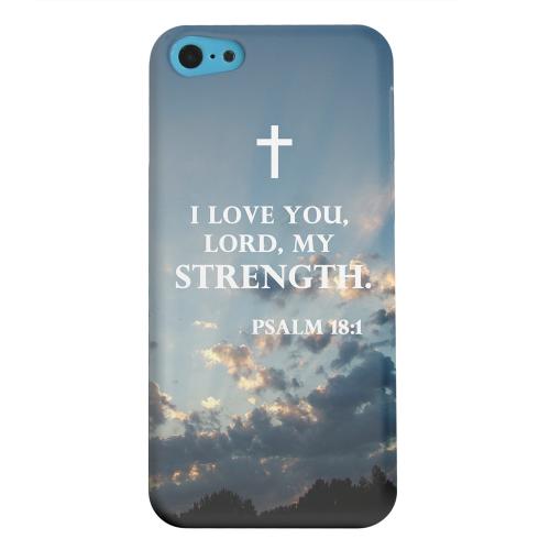 Geeks Designer Line (GDL) Apple iPhone 5C Matte Hard Back Cover - Psalm 18:1