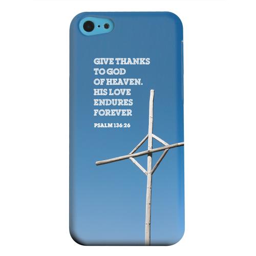 Geeks Designer Line (GDL) Apple iPhone 5C Matte Hard Back Cover - Psalm 136:26 Geeks Designer Line (GDL) Apple iPhone 5C Matte Hard Back Cover - Psalm 136:26