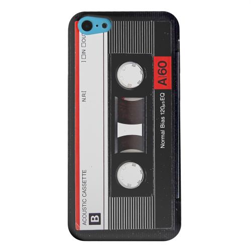 Geeks Designer Line (GDL) Apple iPhone 5C Matte Hard Back Cover - Black Acoustic Cassette Geeks Designer Line (GDL) Apple iPhone 5C Matte Hard Back Cover - Black Acoustic Cassette