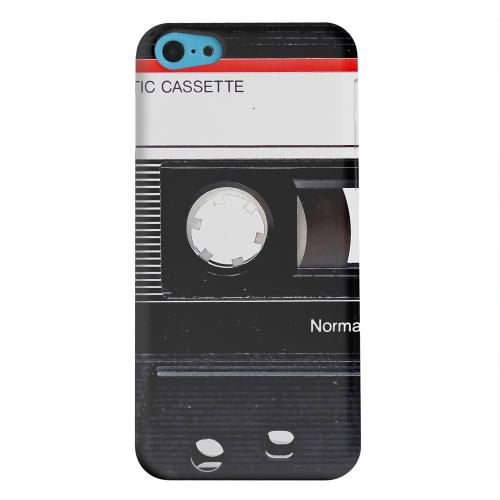 Geeks Designer Line (GDL) Apple iPhone 5C Matte Hard Back Cover - Black Cassette Close Up Geeks Designer Line (GDL) Apple iPhone 5C Matte Hard Back Cover - Black Cassette Close Up