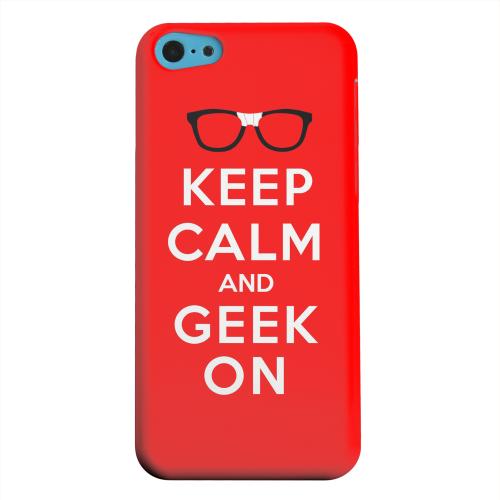 Geeks Designer Line (GDL) Apple iPhone 5C Matte Hard Back Cover - Red Geek On Geeks Designer Line (GDL) Apple iPhone 5C Matte Hard Back Cover - Red Geek On