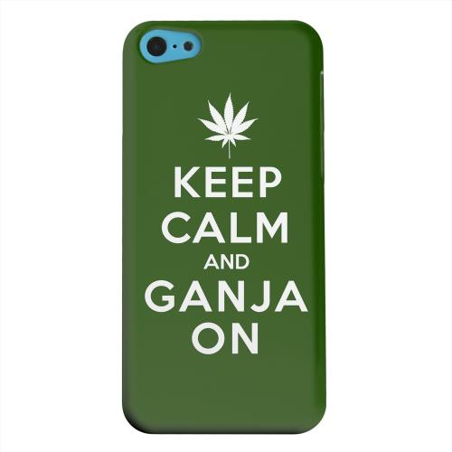 Geeks Designer Line (GDL) Apple iPhone 5C Matte Hard Back Cover - Green Ganja On Geeks Designer Line (GDL) Apple iPhone 5C Matte Hard Back Cover - Green Ganja On