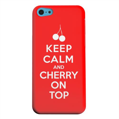 Geeks Designer Line (GDL) Apple iPhone 5C Matte Hard Back Cover - Red Cherry On Top Geeks Designer Line (GDL) Apple iPhone 5C Matte Hard Back Cover - Red Cherry On Top