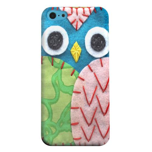 Geeks Designer Line (GDL) Apple iPhone 5C Matte Hard Back Cover - Blue/ Green Owl Geeks Designer Line (GDL) Apple iPhone 5C Matte Hard Back Cover - Blue/ Green Owl