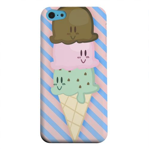 Geeks Designer Line (GDL) Apple iPhone 5C Matte Hard Back Cover - Triple Scoop Ice Cream Cone Geeks Designer Line (GDL) Apple iPhone 5C Matte Hard Back Cover - Triple Scoop Ice Cream Cone