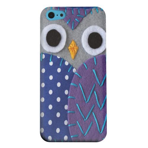 Geeks Designer Line (GDL) Apple iPhone 5C Matte Hard Back Cover - Gray/ Purple Owl Geeks Designer Line (GDL) Apple iPhone 5C Matte Hard Back Cover - Gray/ Purple Owl