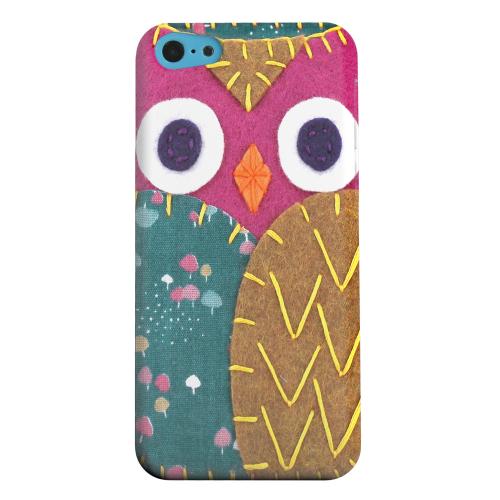 Geeks Designer Line (GDL) Apple iPhone 5C Matte Hard Back Cover - Hot Pink/ Brown Owl Geeks Designer Line (GDL) Apple iPhone 5C Matte Hard Back Cover - Hot Pink/ Brown Owl