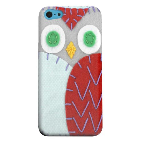Geeks Designer Line (GDL) Apple iPhone 5C Matte Hard Back Cover - Gray/ Red Owl Geeks Designer Line (GDL) Apple iPhone 5C Matte Hard Back Cover - Gray/ Red Owl