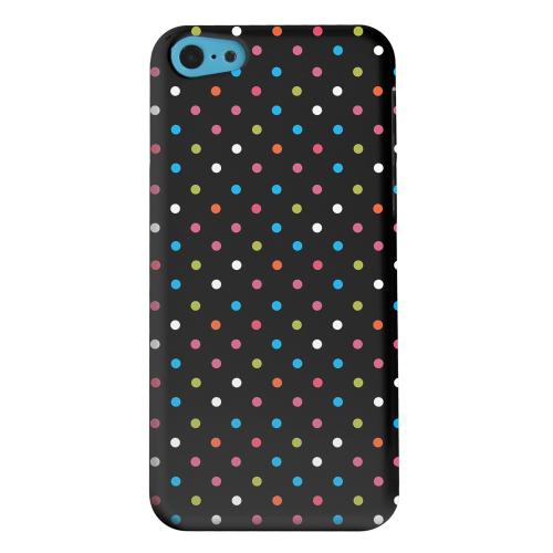 Geeks Designer Line (GDL) Apple iPhone 5C Matte Hard Back Cover - Retro Rainbow Dots on Black Geeks Designer Line (GDL) Apple iPhone 5C Matte Hard Back Cover - Retro Rainbow Dots on Black