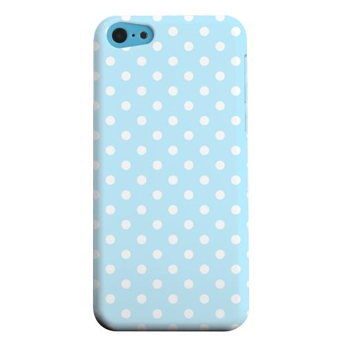 Geeks Designer Line (GDL) Apple iPhone 5C Matte Hard Back Cover - White Dots on Sky Blue Geeks Designer Line (GDL) Apple iPhone 5C Matte Hard Back Cover - White Dots on Sky Blue
