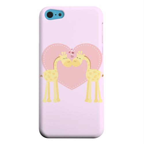Geeks Designer Line (GDL) Apple iPhone 5C Matte Hard Back Cover - Giraffe Love on Baby Pink Geeks Designer Line (GDL) Apple iPhone 5C Matte Hard Back Cover - Giraffe Love on Baby Pink