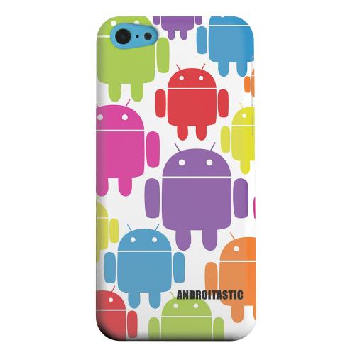 Geeks Designer Line (GDL) Apple iPhone 5C Matte Hard Back Cover - Rainbow Robot Design Geeks Designer Line (GDL) Apple iPhone 5C Matte Hard Back Cover - Rainbow Robot Design