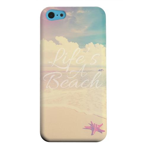 Geeks Designer Line (GDL) Apple iPhone 5C Matte Hard Back Cover - Life's A Beach