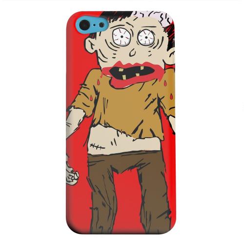 Geeks Designer Line (GDL) Apple iPhone 5C Matte Hard Back Cover - Zombie on Red Geeks Designer Line (GDL) Apple iPhone 5C Matte Hard Back Cover - Zombie on Red
