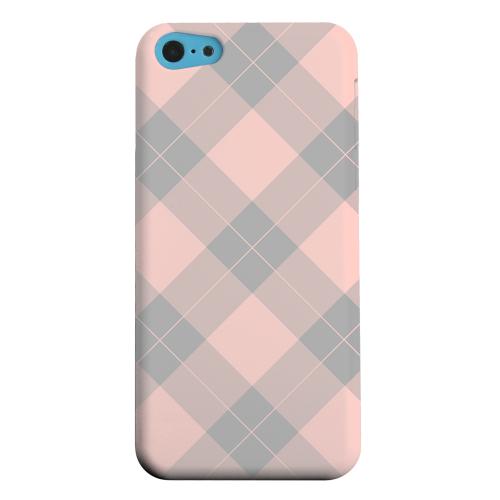 Geeks Designer Line (GDL) Apple iPhone 5C Matte Hard Back Cover - Pink/ Gray Simple Plaid Geeks Designer Line (GDL) Apple iPhone 5C Matte Hard Back Cover - Pink/ Gray Simple Plaid