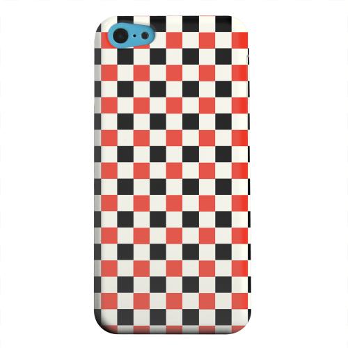 Geeks Designer Line (GDL) Apple iPhone 5C Matte Hard Back Cover - Red/ Black on Cream Geeks Designer Line (GDL) Apple iPhone 5C Matte Hard Back Cover - Red/ Black on Cream
