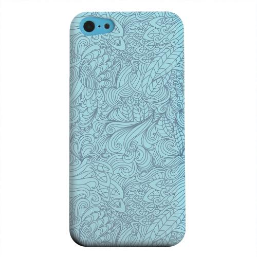 Geeks Designer Line (GDL) Apple iPhone 5C Matte Hard Back Cover - Blue Doodle Lines Geeks Designer Line (GDL) Apple iPhone 5C Matte Hard Back Cover - Blue Doodle Lines