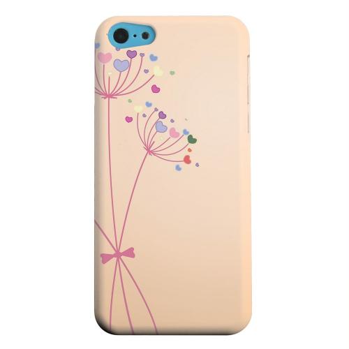 Geeks Designer Line (GDL) Apple iPhone 5C Matte Hard Back Cover - Dandelion Hearts