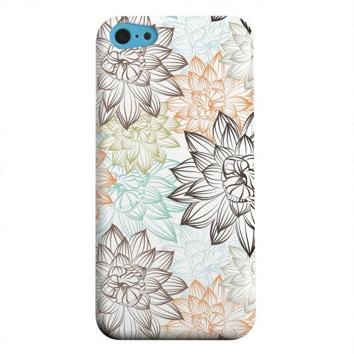 Geeks Designer Line (GDL) Apple iPhone 5C Matte Hard Back Cover - Floral Explosion