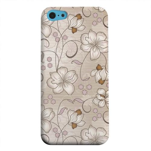 Geeks Designer Line (GDL) Apple iPhone 5C Matte Hard Back Cover - Floral Stripes Linen Geeks Designer Line (GDL) Apple iPhone 5C Matte Hard Back Cover - Floral Stripes Linen